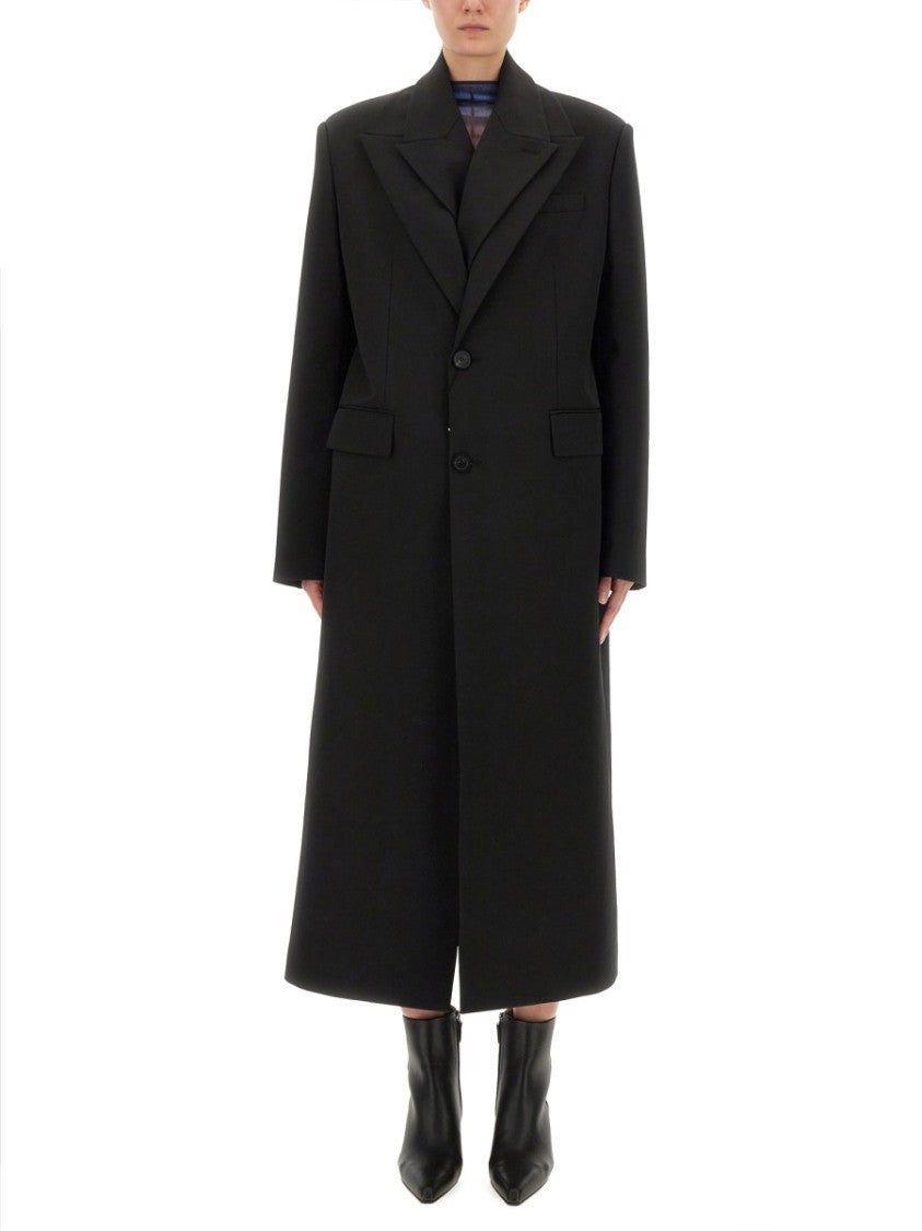 Jean Paul Gaultier Double Layer Coat With Structured Silhouette