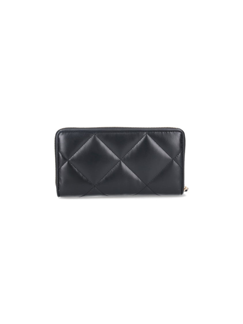 Tory Burch "Kira" Continental Wallet, In Black Calfskin