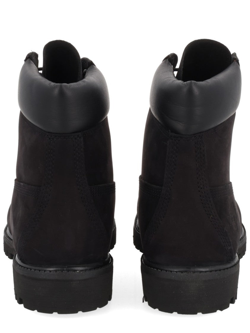 Timberland Lace-Up Ankle Boots With Rugged Sole And Padded Collar