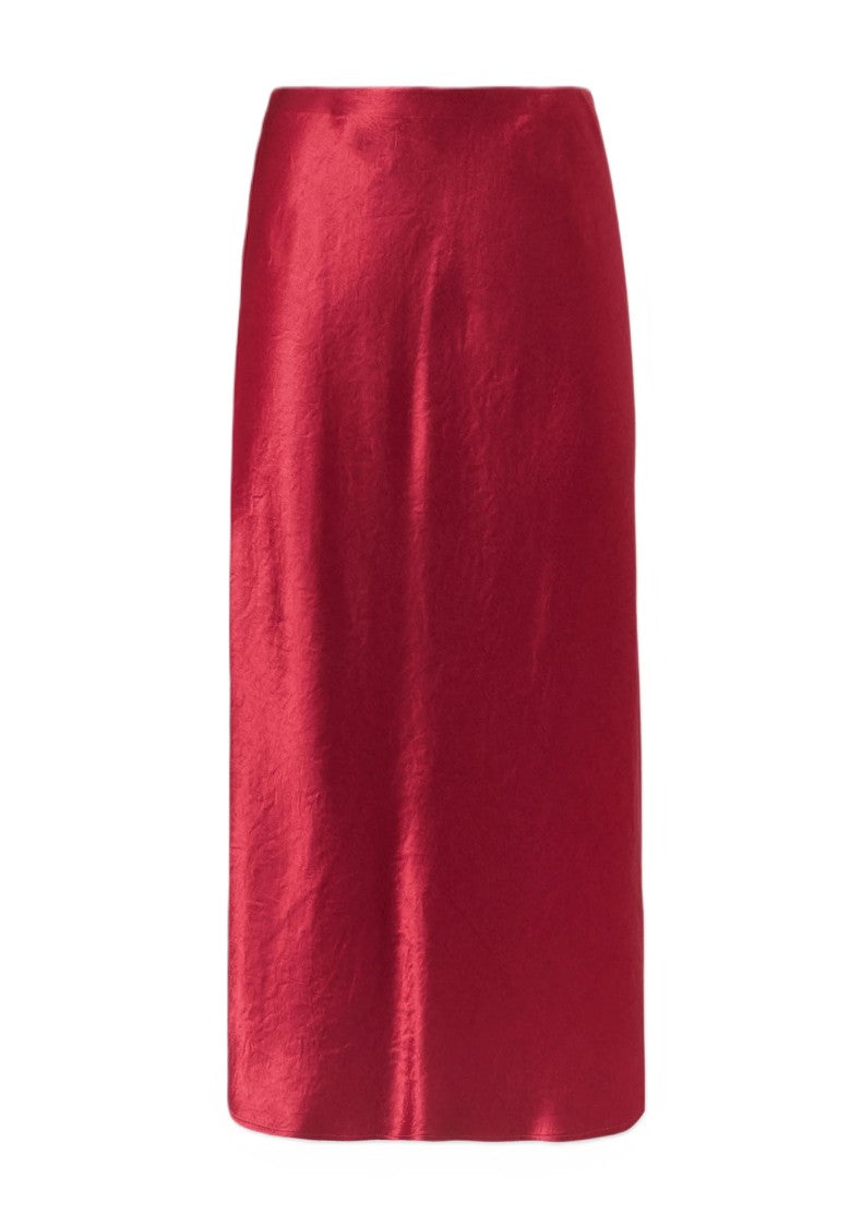 Max Mara Red Acetate Evening Gown