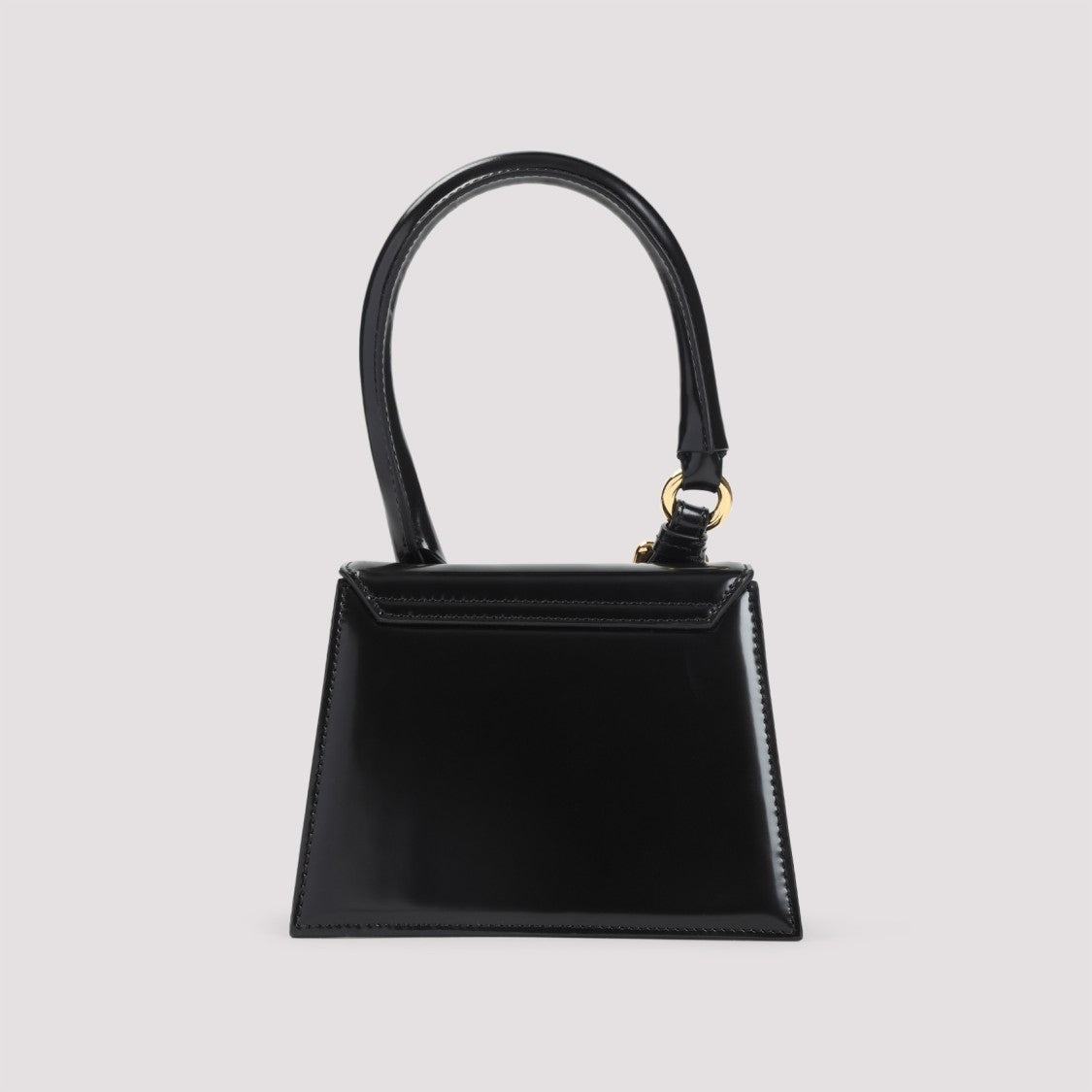 Jacquemus Trapezoidal Leather Handbag With Gold-Tone Details