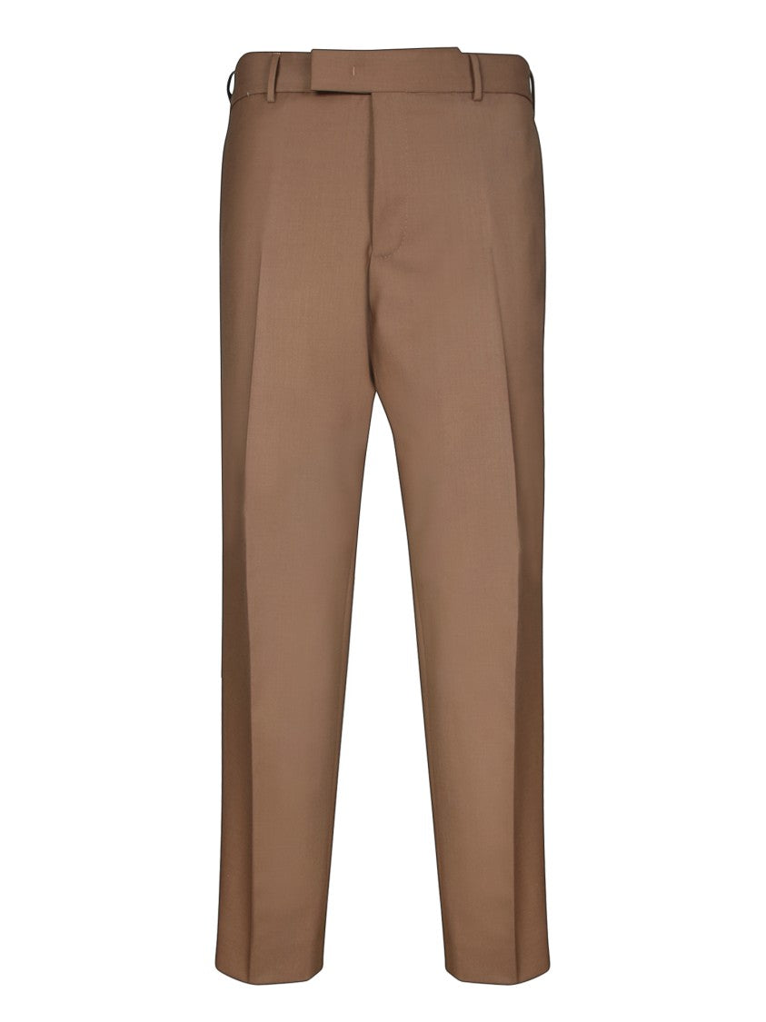 Pt Torino Beige Tailored Trousers With Practical Pockets