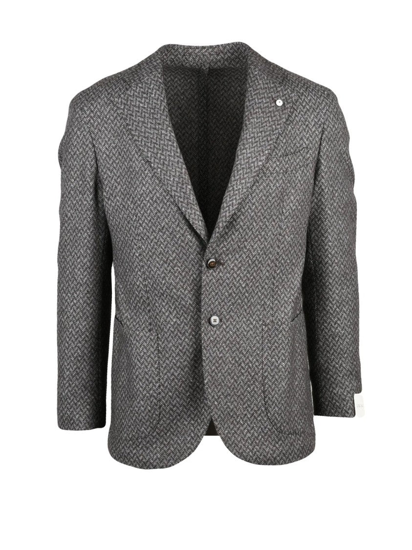 L.B.M. 1911 Herringbone Pattern Wool-Silk-Cashmere Jacket By L.B.M. 1911