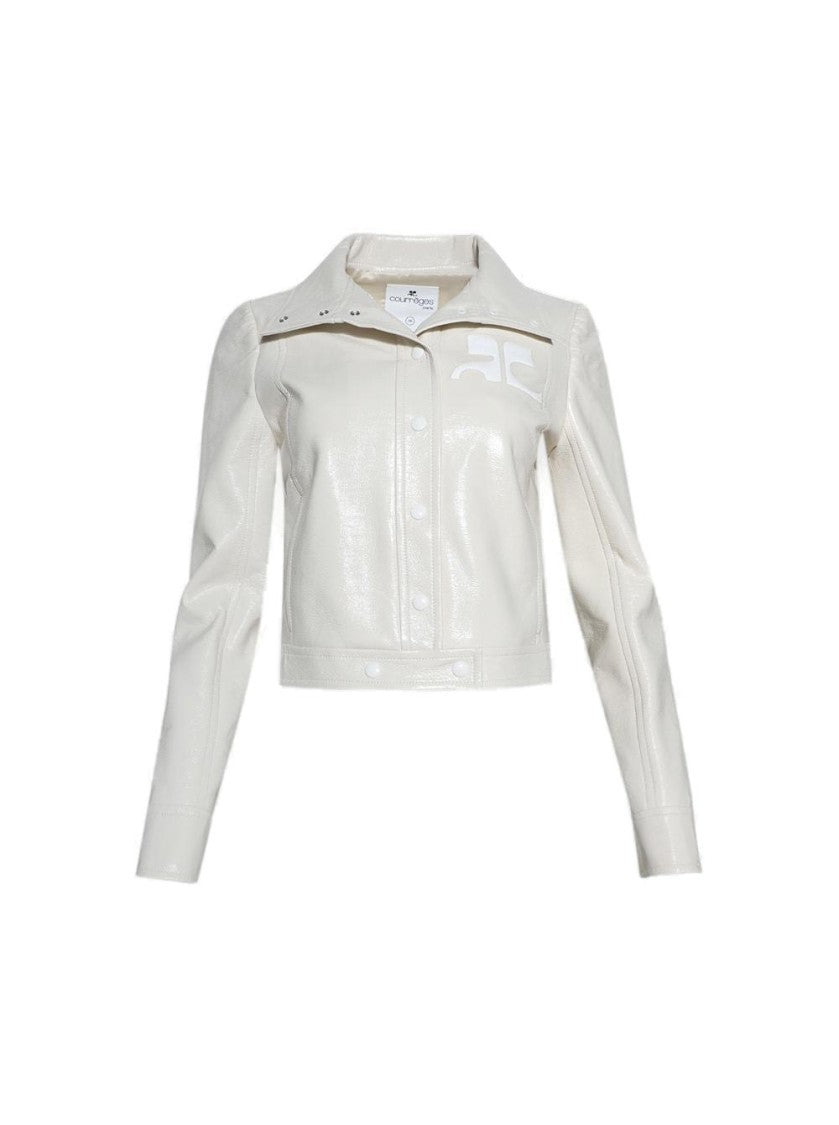 Courrèges Vinyle Reedition Jacket Blanc Casse