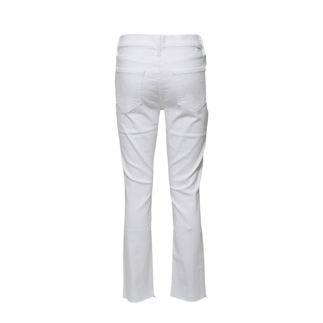 Mother Mid Rise Dazzler Ankle Fray Straight-Leg Jeans