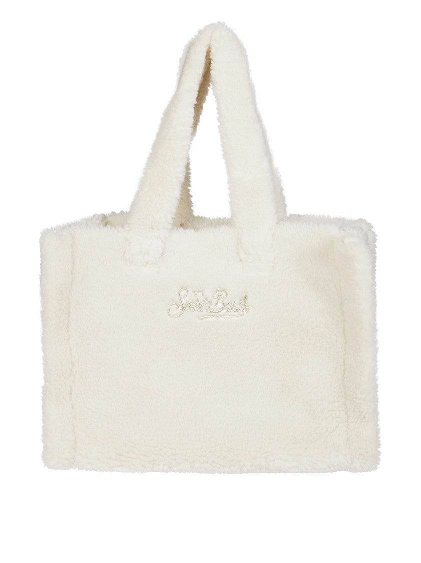 Mc2 Saint Barth Teddy Jacket With Bold Logo Detail