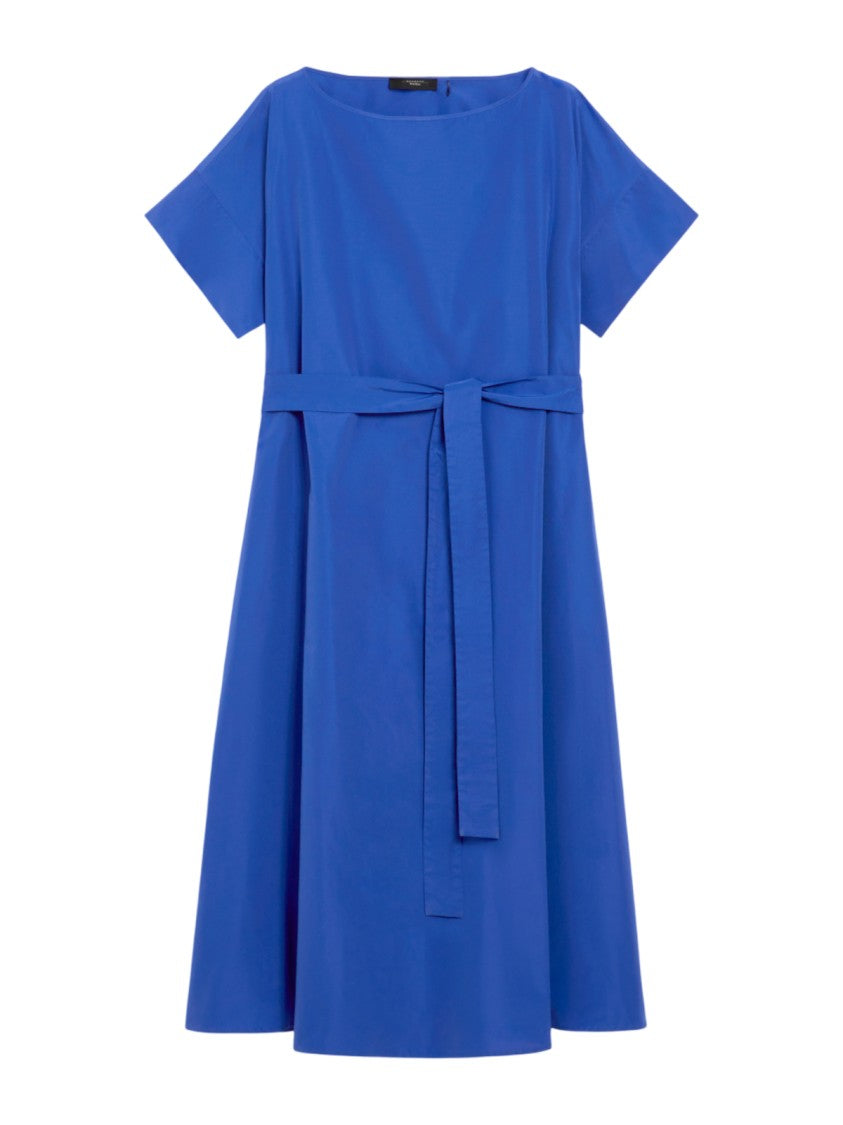 Max Mara Vibrant Blue A-Line Midi Dress
