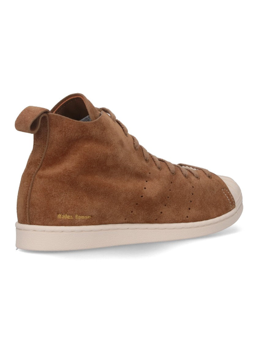 Adidas X Wales Bonner "Superstar Hi" Sneakers Brown