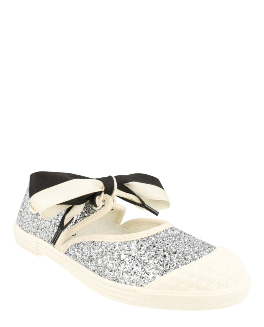 Valentino Bay By Bay Glitter Ballerina Sneakers