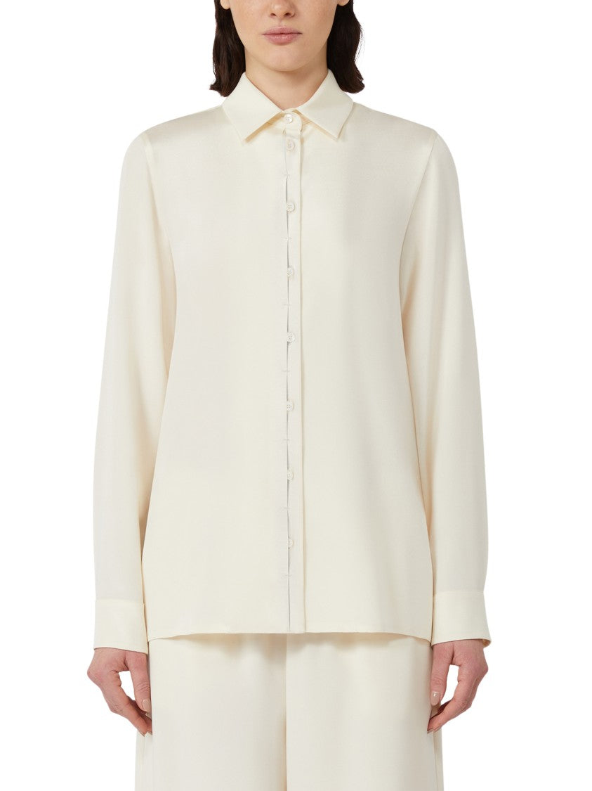 Max Mara Max Mara Button-Down Shirt With Classic Collar And Tapered Cuffs