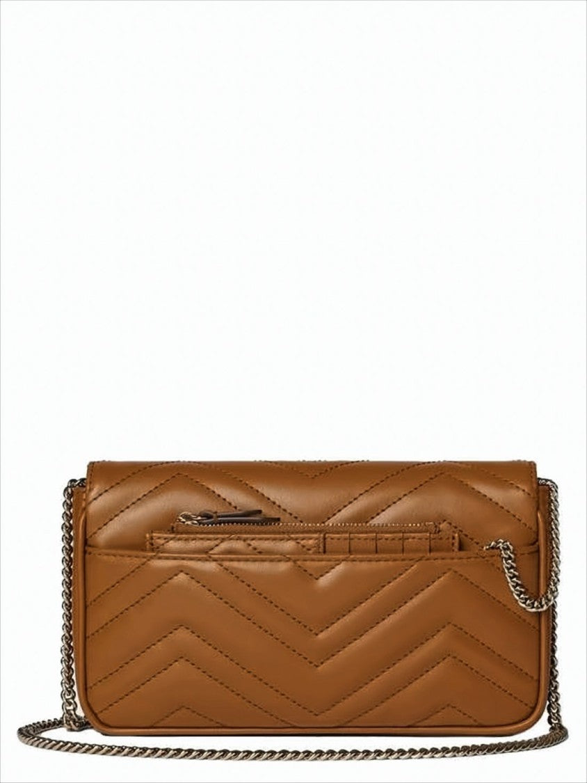 Gucci Rectangular Quilted Leather Crossbody Bag