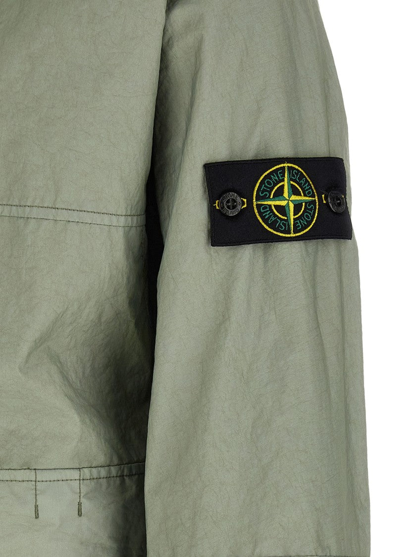 Stone Island Matte Nylon Casual Jacket With Adjustable Hood