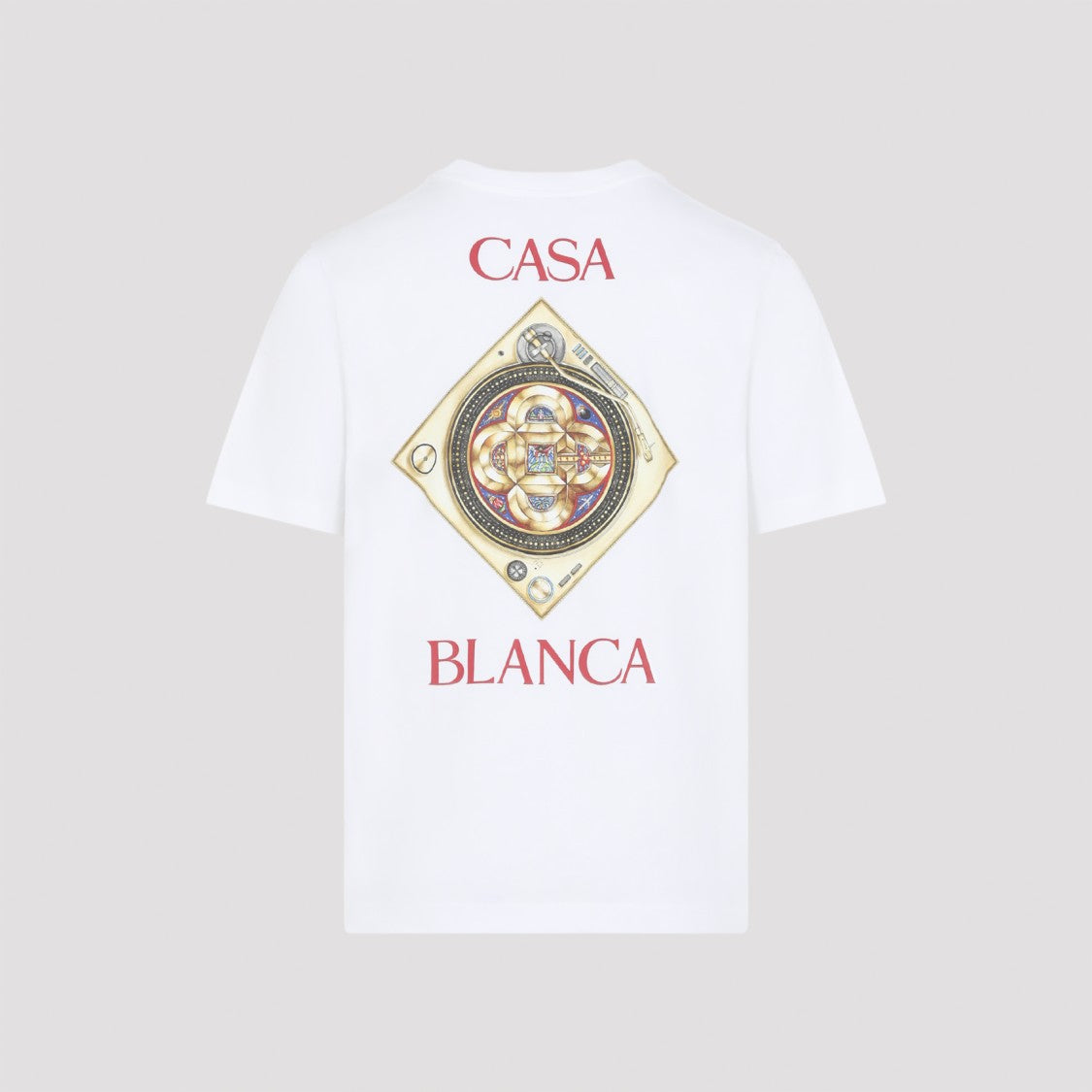 Casablanca Organic Cotton T-Shirt With Intricate Graphics And Emblem