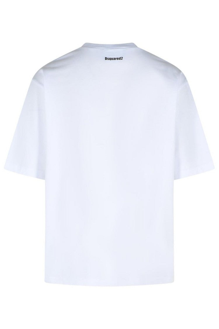 Dsquared2 Plain White Short-Sleeve T-Shirt