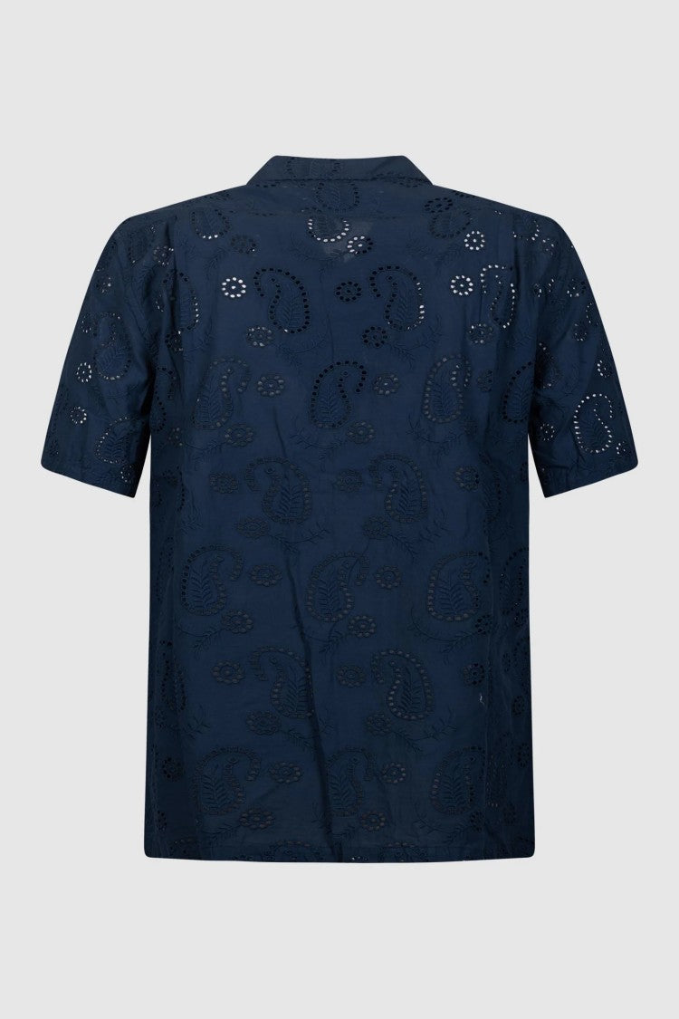 Mc2 Saint Barth Subtle Paisley Patterned Short-Sleeved Shirt