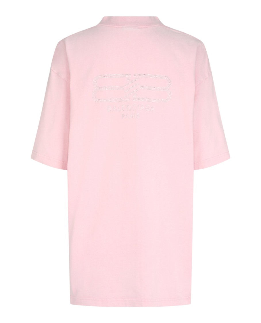 Balenciaga Bb Paris Rhinestone T-Shirt