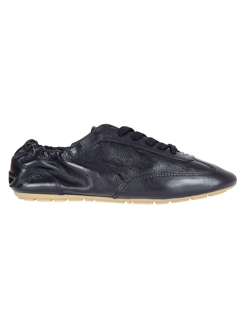 Saint Laurent Low-Top Lace-Up Sneakers With Elasticized Heel Reinforcement