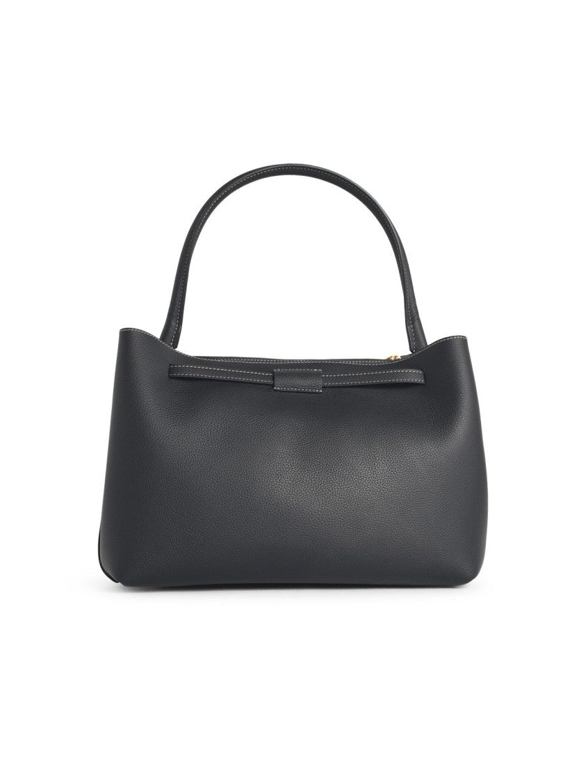 Tod's 'Tim' Small Black Leather Handbag