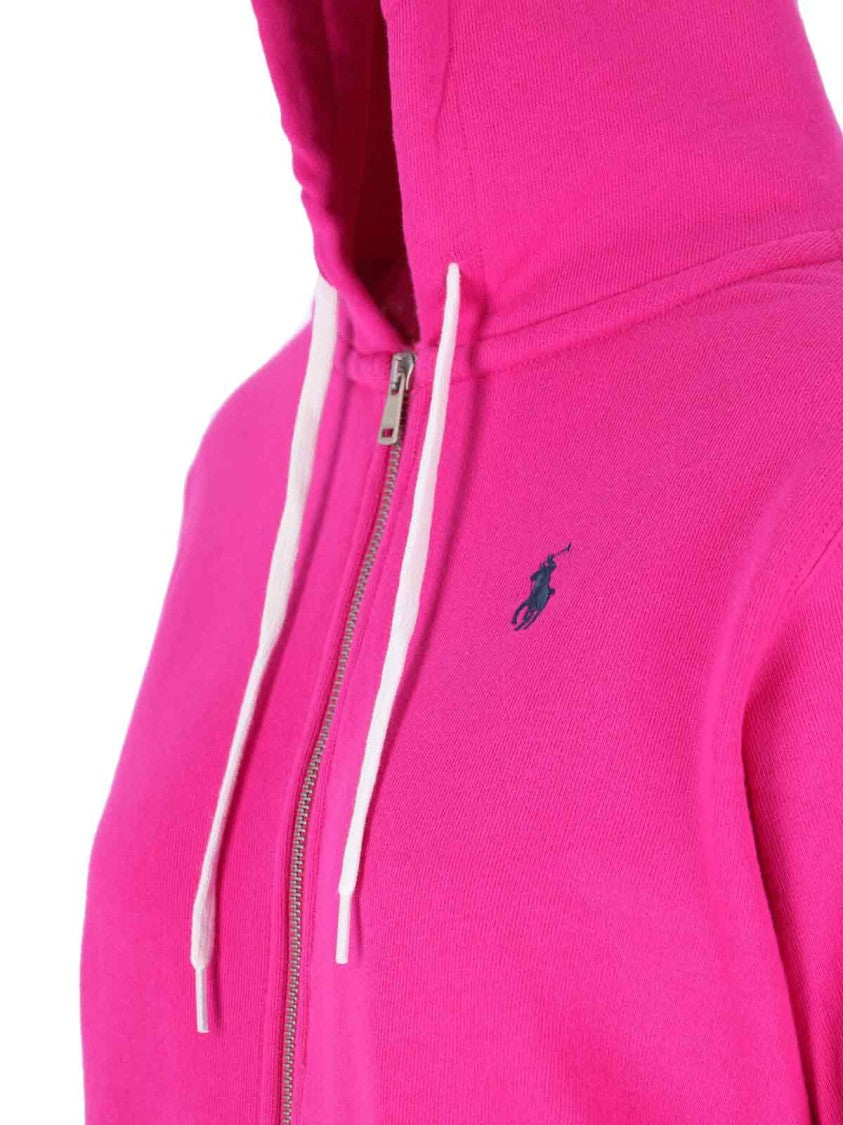 Polo Ralph Lauren Logo Zip Sweatshirt Pink