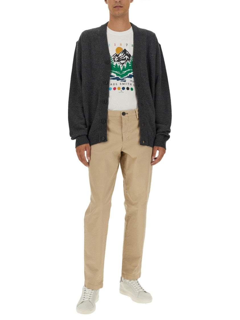 Ps Paul Smith Relaxed Fit Merino Wool Cardigan