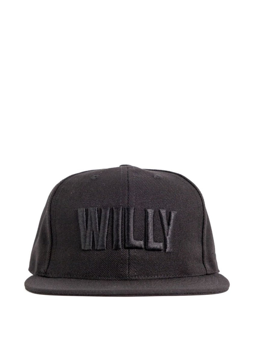 Willy Chavarria Flat Peak Cap With Embossed Logo And Adjustable Strap