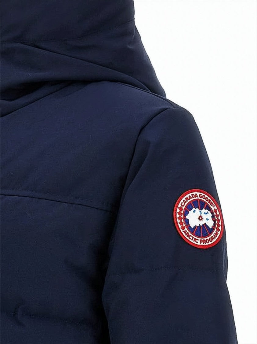 Canada Goose High Collar Padded Jacket With Concealed Zipper