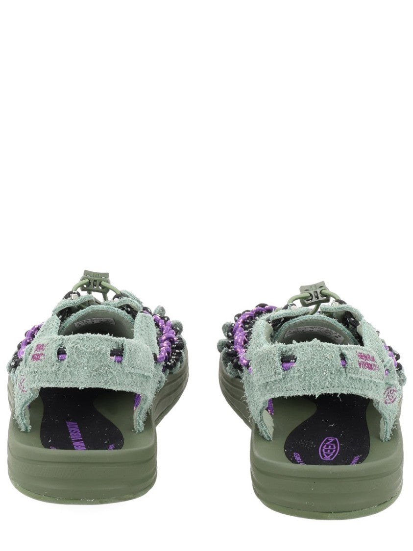 Keen Muted Green Uneek Lea Woven Sandal