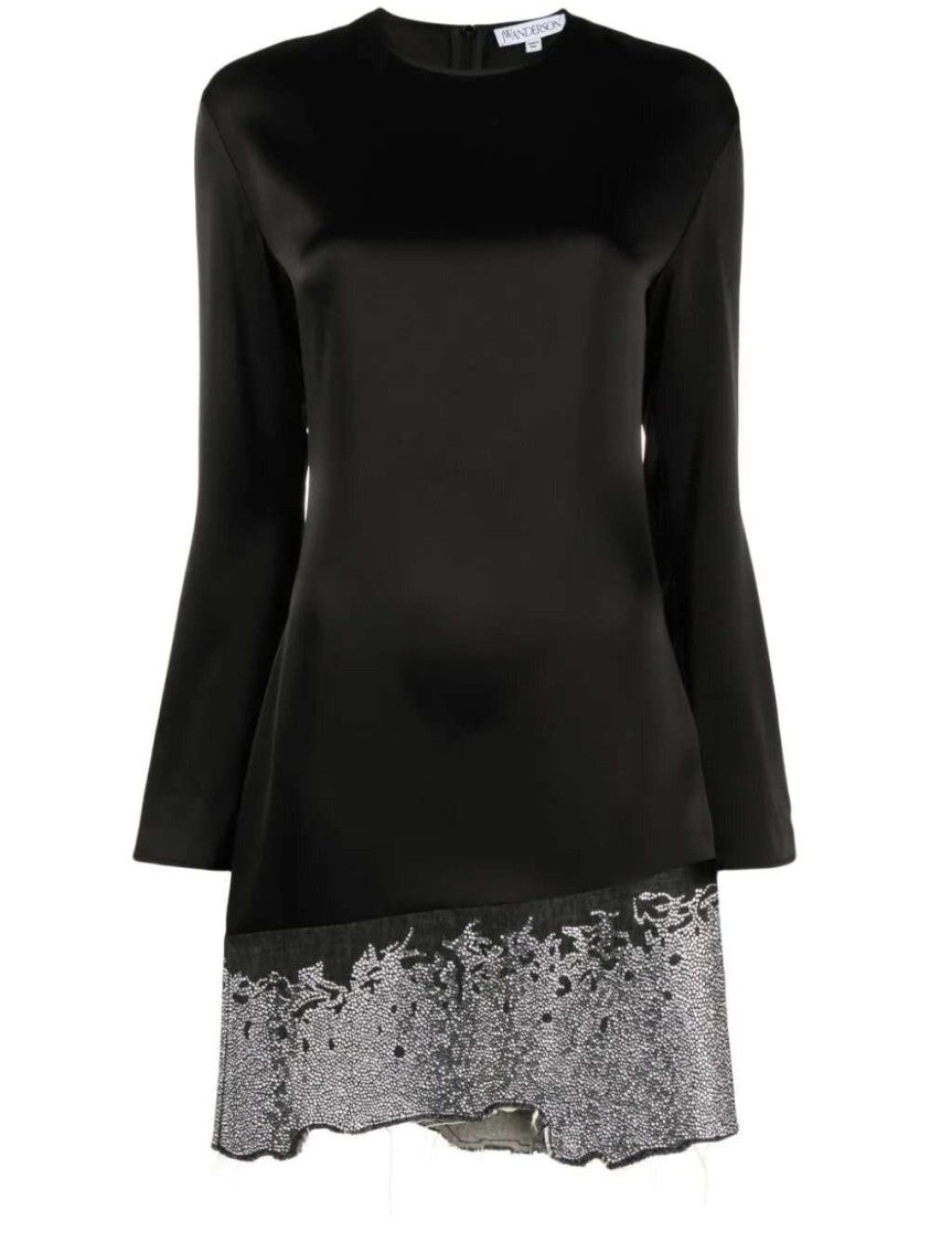 J. W. Anderson Glitter-Embellished Satin Minidress