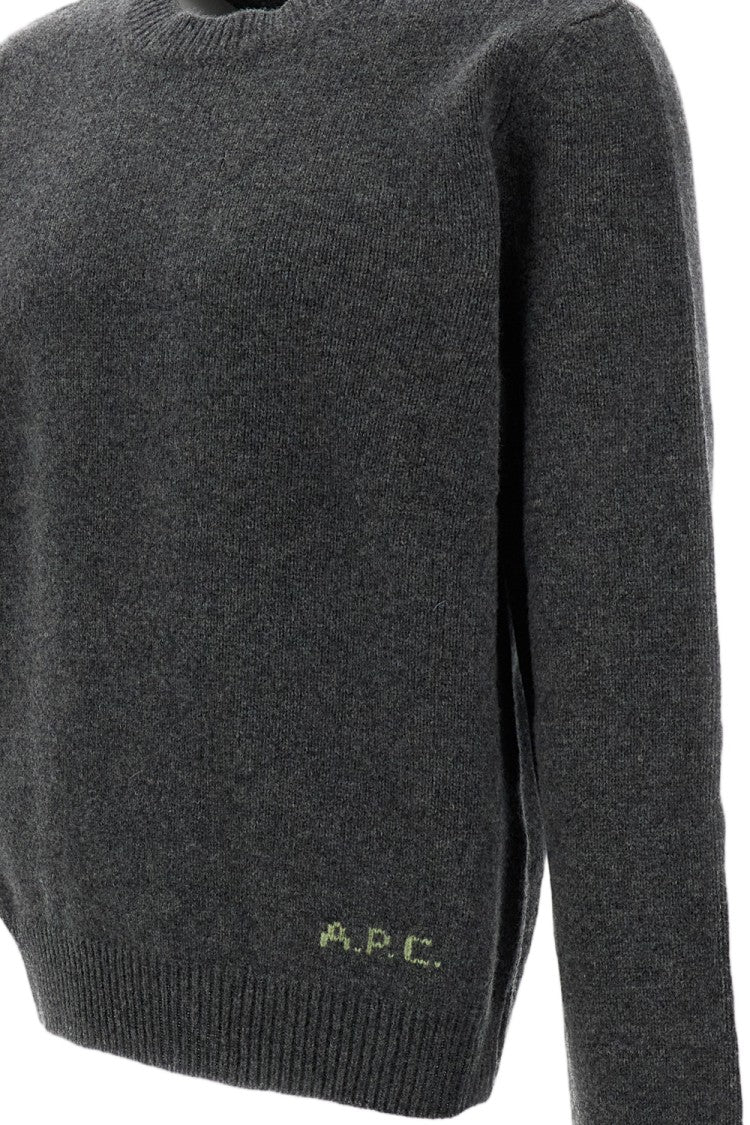 A.P.C. Grey Edmond Wool Sweater