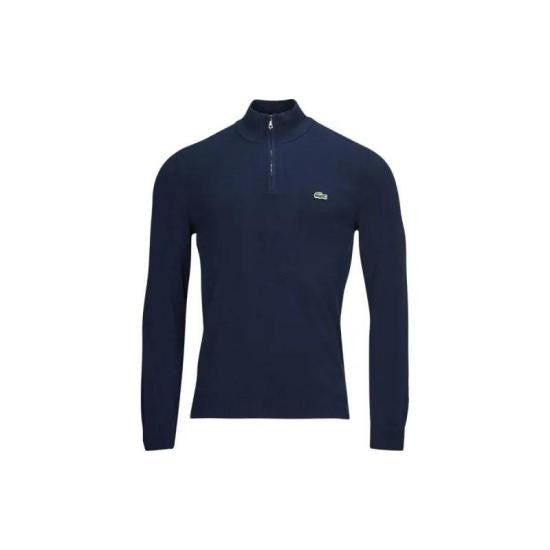 Lacoste Fitted Long-Sleeve Top With High Collar
