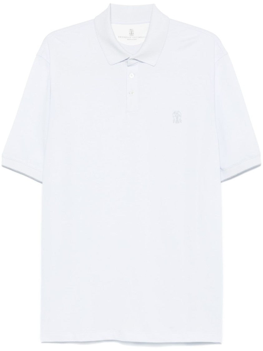 Brunello Cucinelli Classic Polo With Front Button Placket