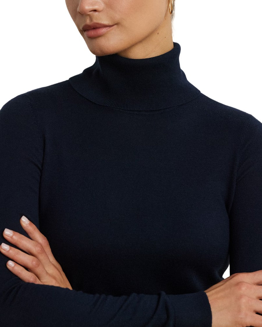 Lauren Ralph Lauren Refined Long Sleeve Pullover With High Turtleneck