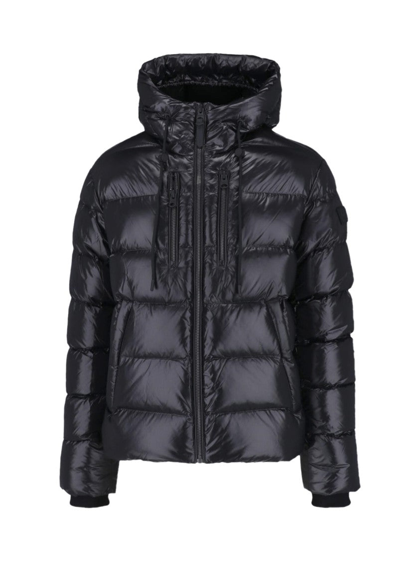 Mackage Black Victor Quilted Hooded Down Jacket