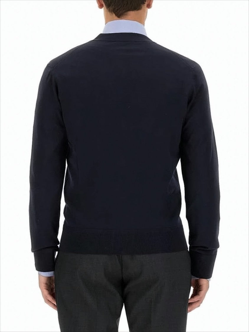 Tom Ford Classic Deep V-Neck Cardigan With Button-Down Front