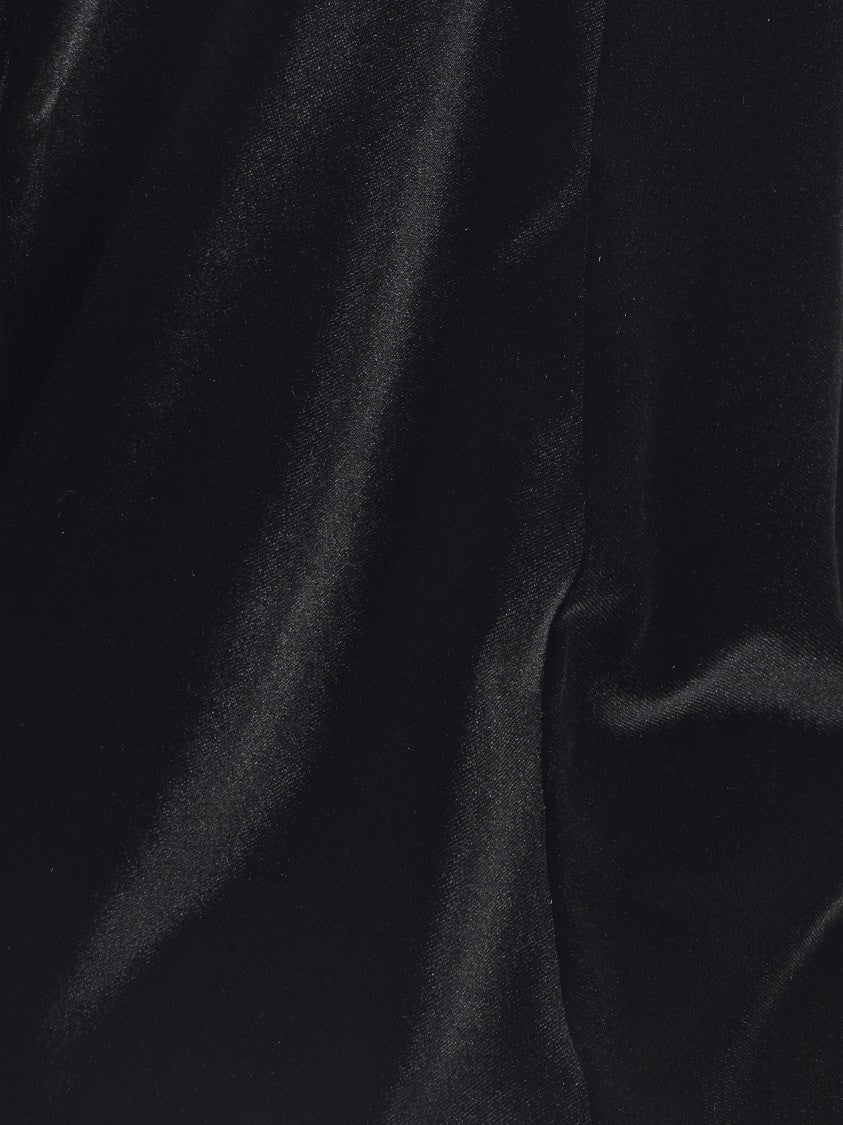 Forte Forte Stretch Velvet Turtleneck Top With High Neckline