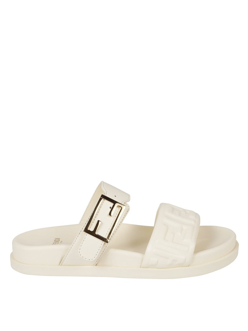 Fendi Textured Strap Sandals
