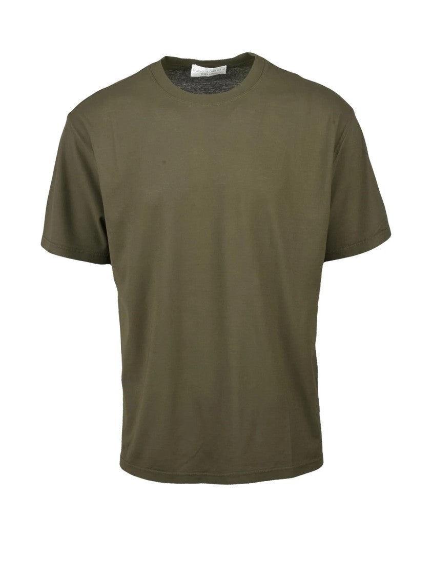 Filippo De Laurentiis Relaxed-Fit Military Green Cotton T-Shirt