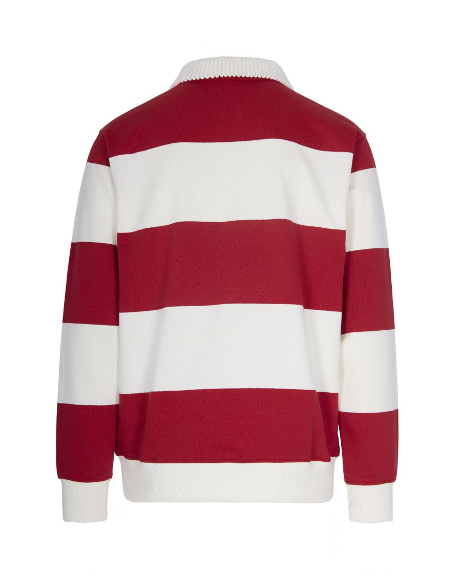 Drôle De Monsieur Red Rayures Polo