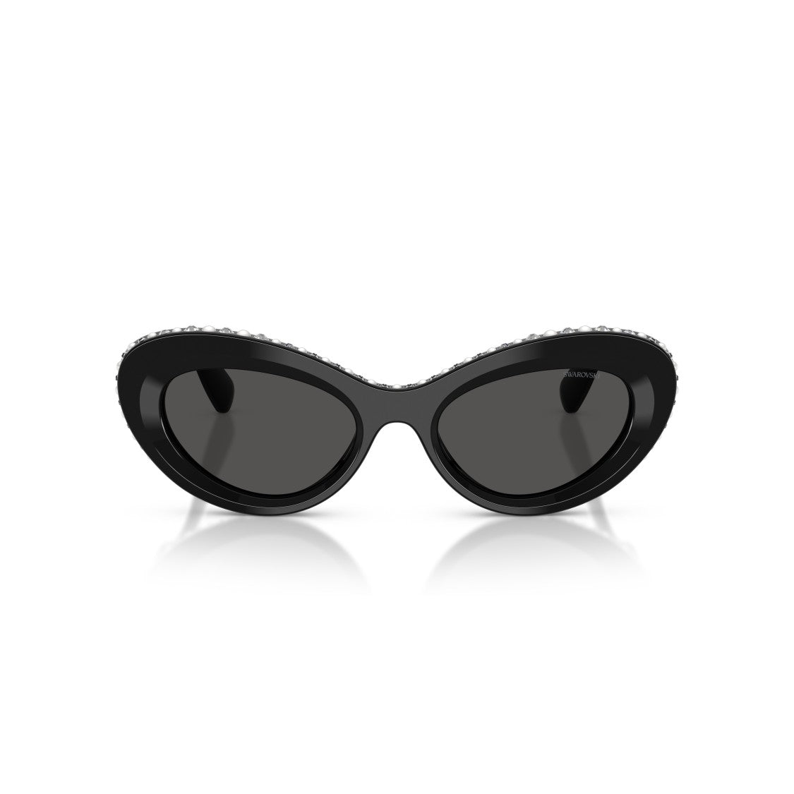 Swarovski 0Sk6061u Cat-Eye Sunglasses With Crystal-Embellished Frame