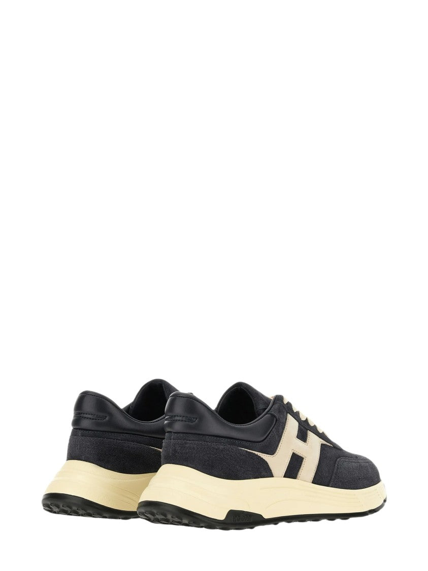 Hogan Black Hyperlight Suede Sneakers
