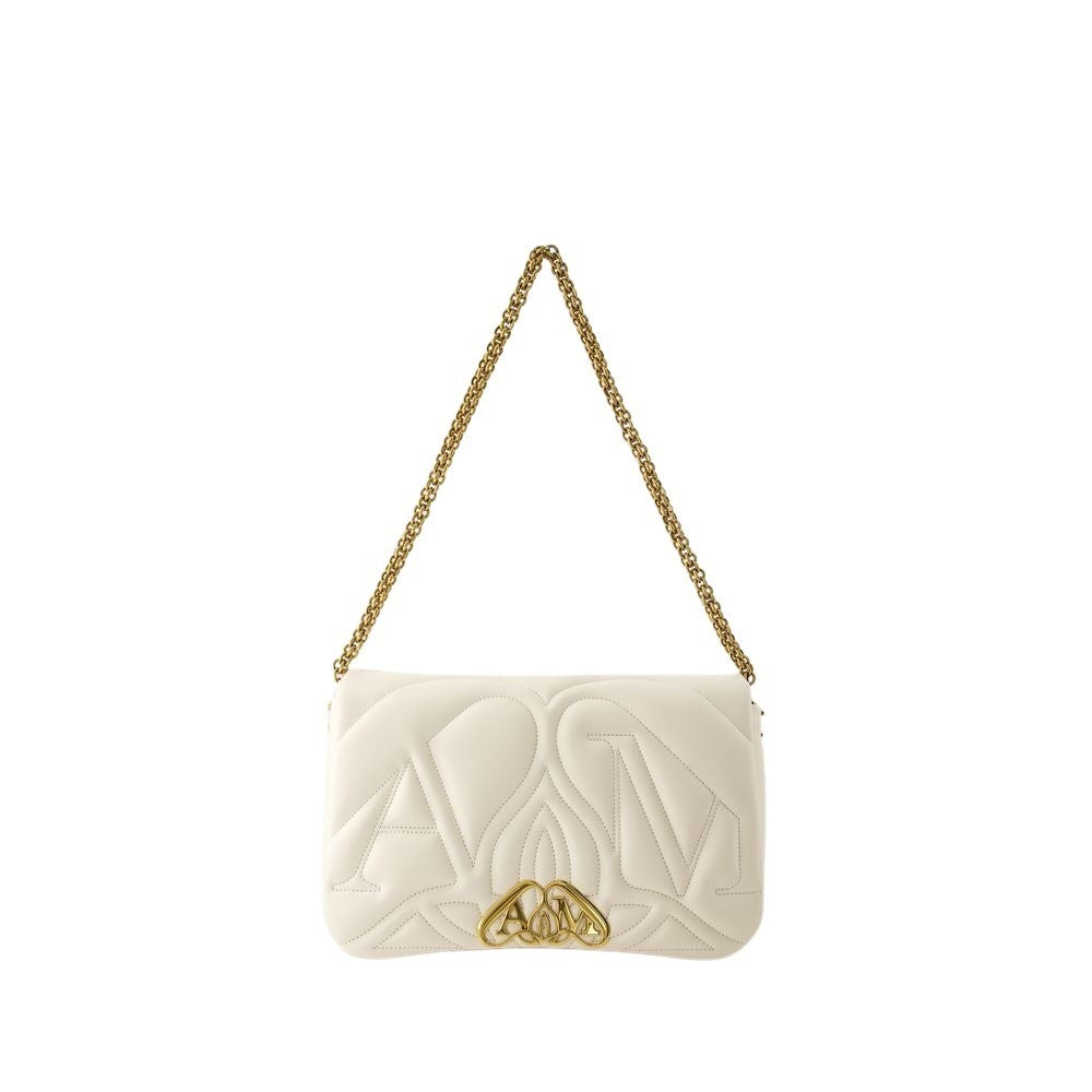 Alexander Mcqueen The Seal Crossbody Bag - Leather - Ivory