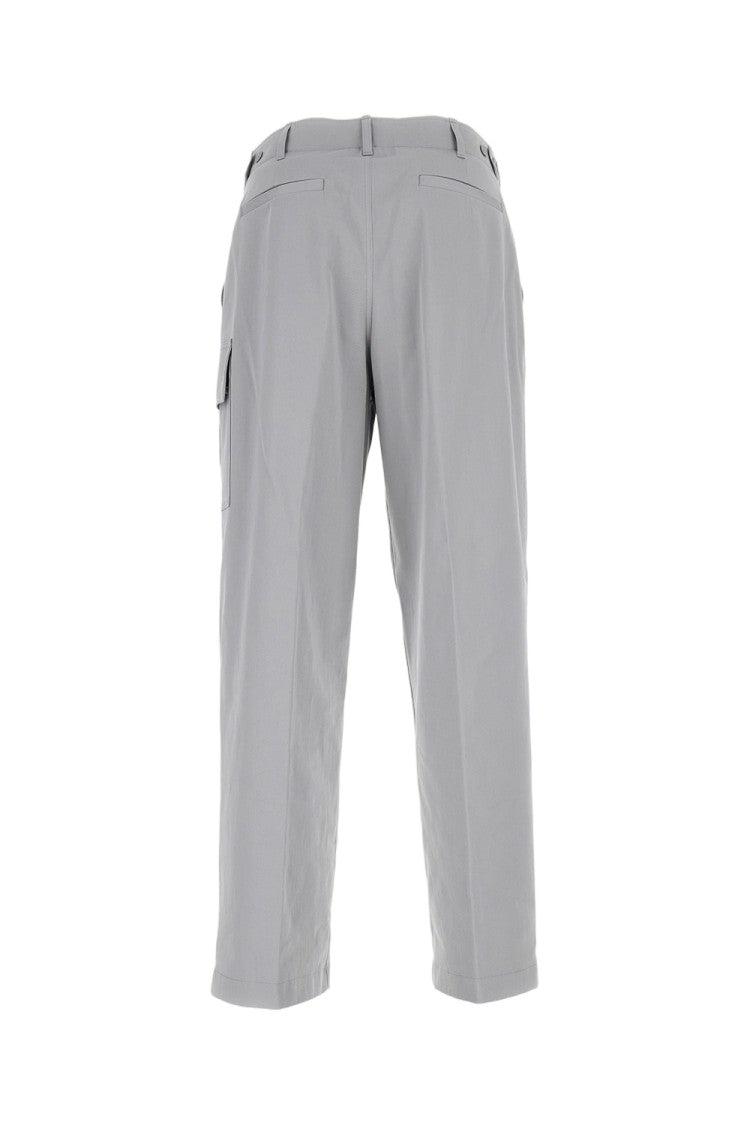 Fendi Straight-Fit Gabardine Trousers With 'Ff' Motif