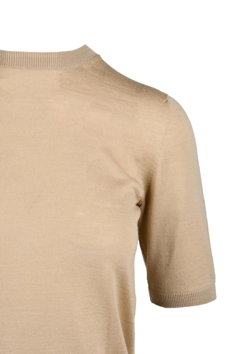 Max Mara Virgin Wool T-Shirt Knit - Brown