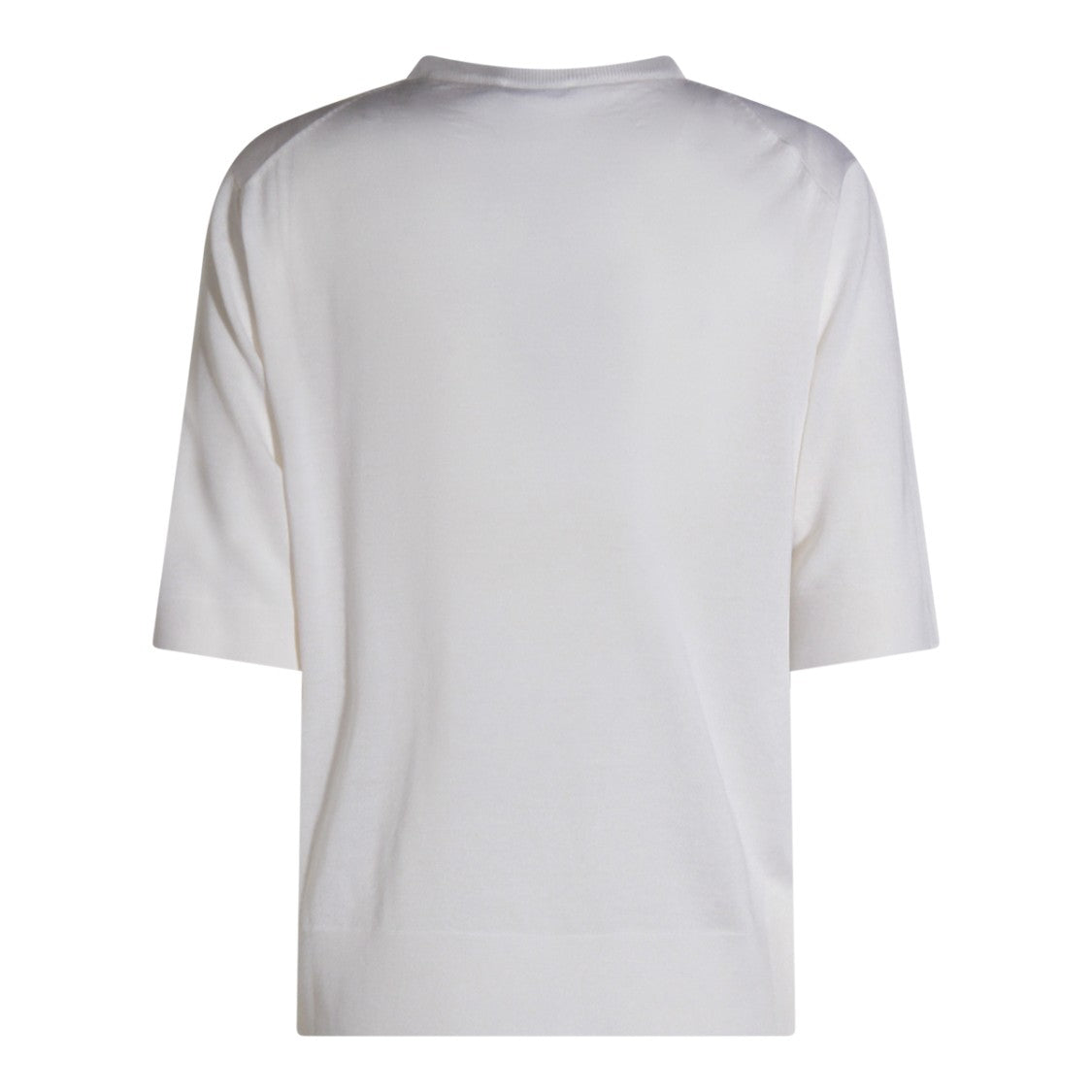 Malo White Cotton Knitwear