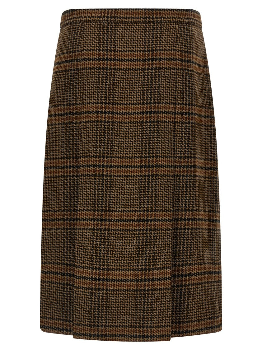Saint Laurent Prince Of Wales Skirt