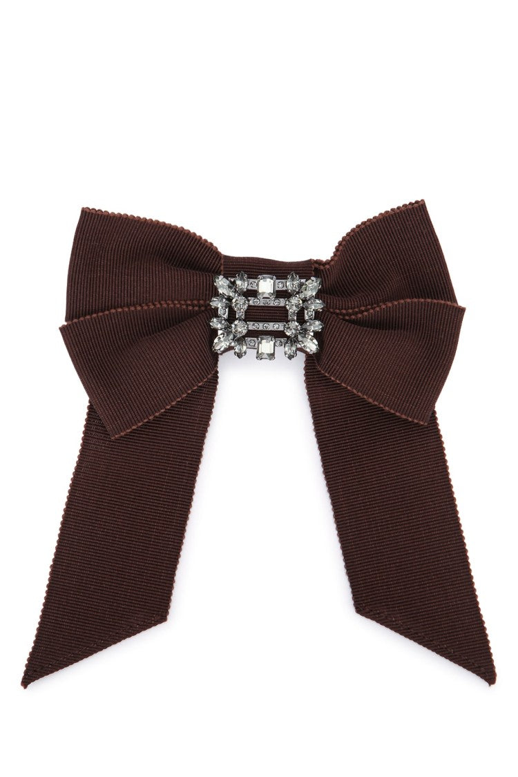 Roger Vivier Textured Ribbon Hairclip