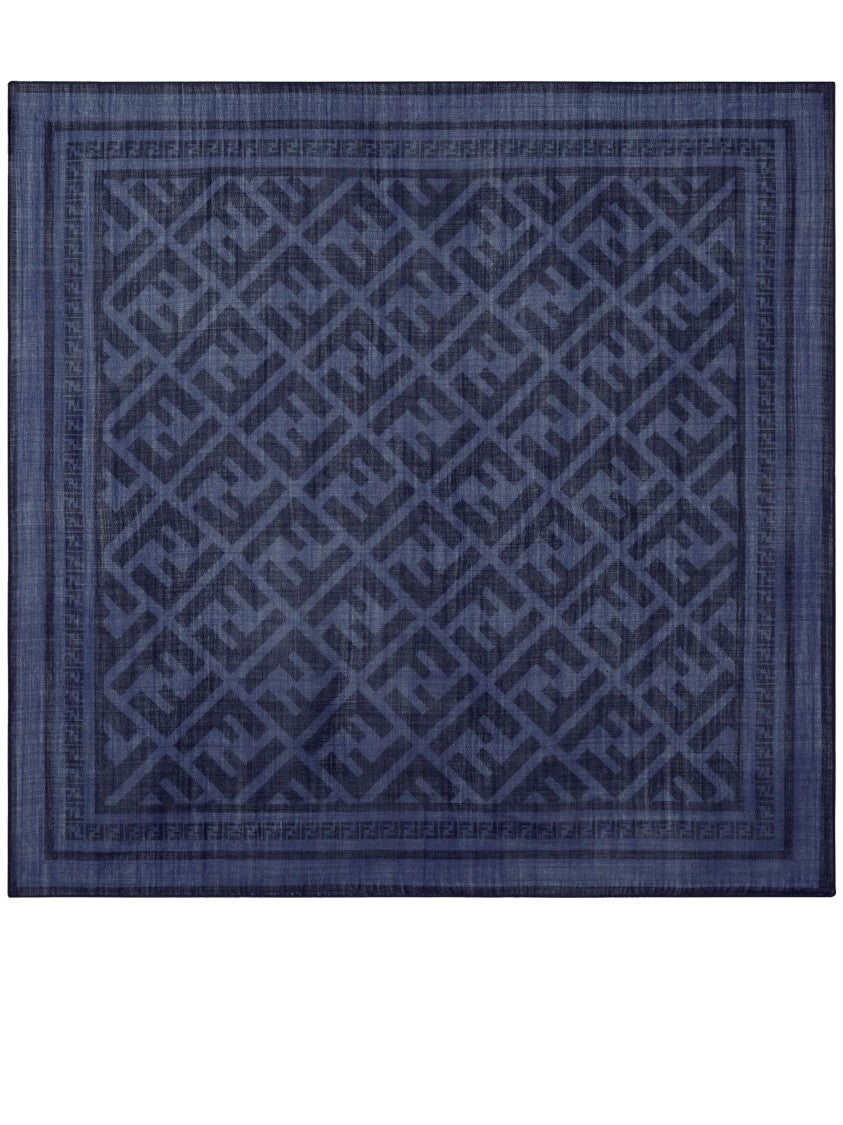 Fendi Bandana 70X70 Ff Diagonal Square Scarf