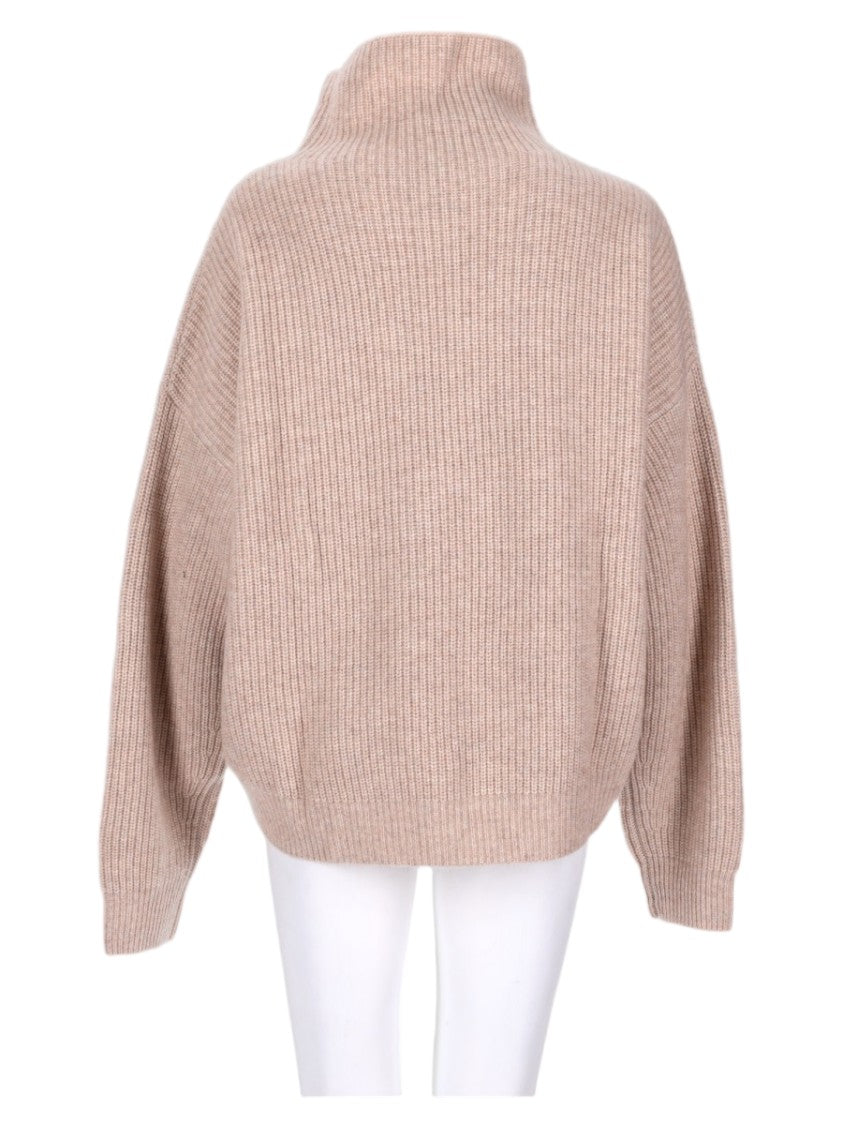 Isabel Marant Ribbed Knit Sweater With High Turtleneck And Boxy Fit