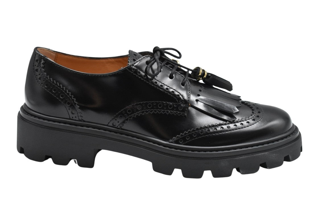 Tod's Laced Flat Shoes With Fringed Detailing