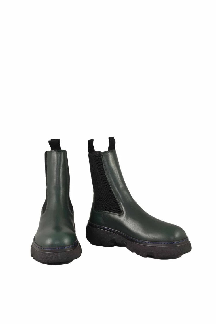 Burberry Creeper Chelsea Boots - Green